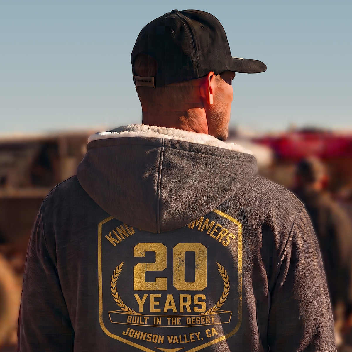Men's King of the Hammers Sherpa Lined Zip Up Hoodie Sweatshirt