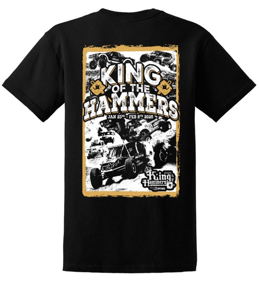 2025 Men's King of the Hammers Event Short Sleeve Tshirt - Black