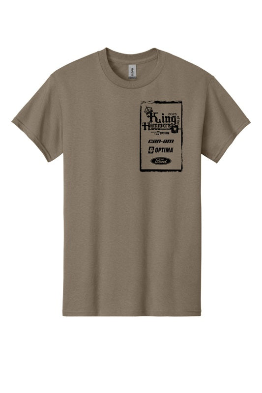 2025 Men's King of the Hammers Event Short Sleeve Tshirt - Brown Savana