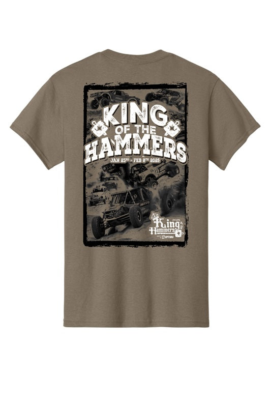2025 Men's King of the Hammers Event Short Sleeve Tshirt - Brown Savana