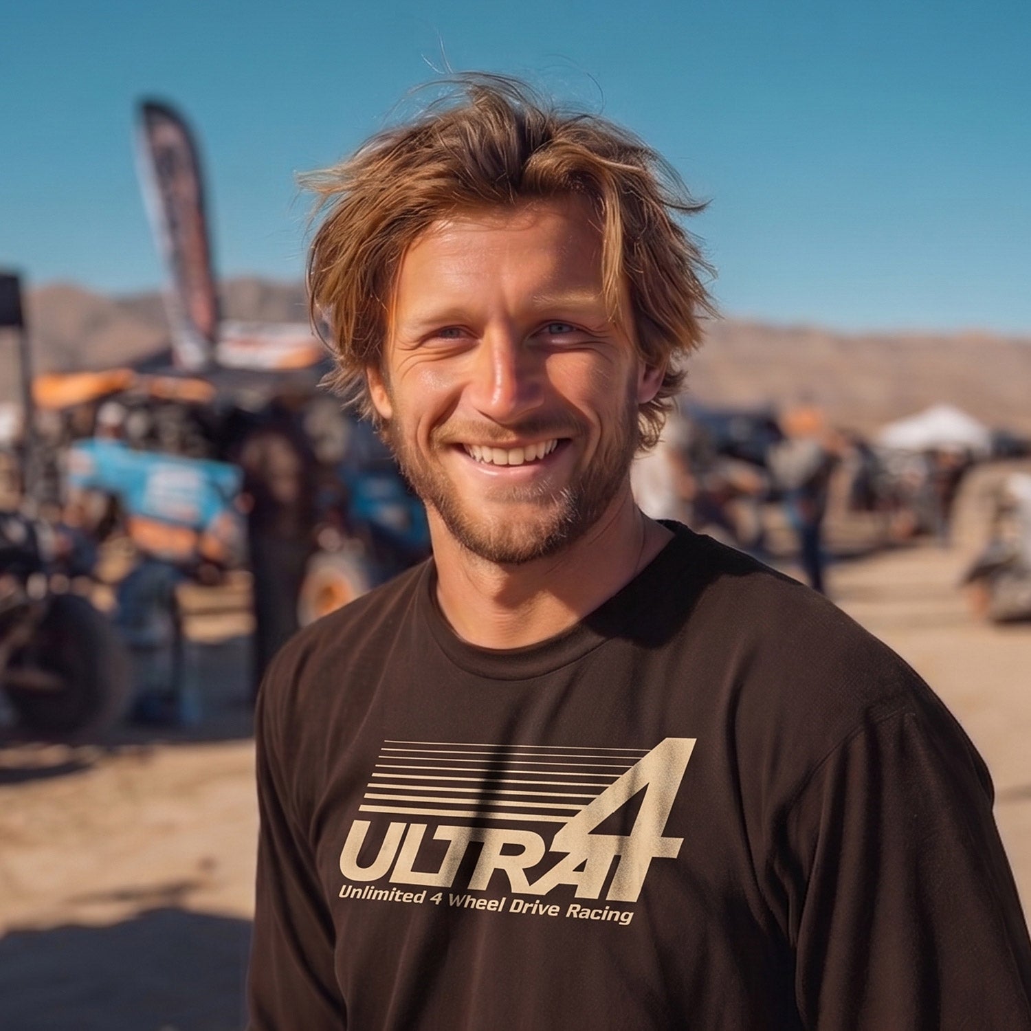 Men's Ultra4 Long Sleeve Tshirt - Brown