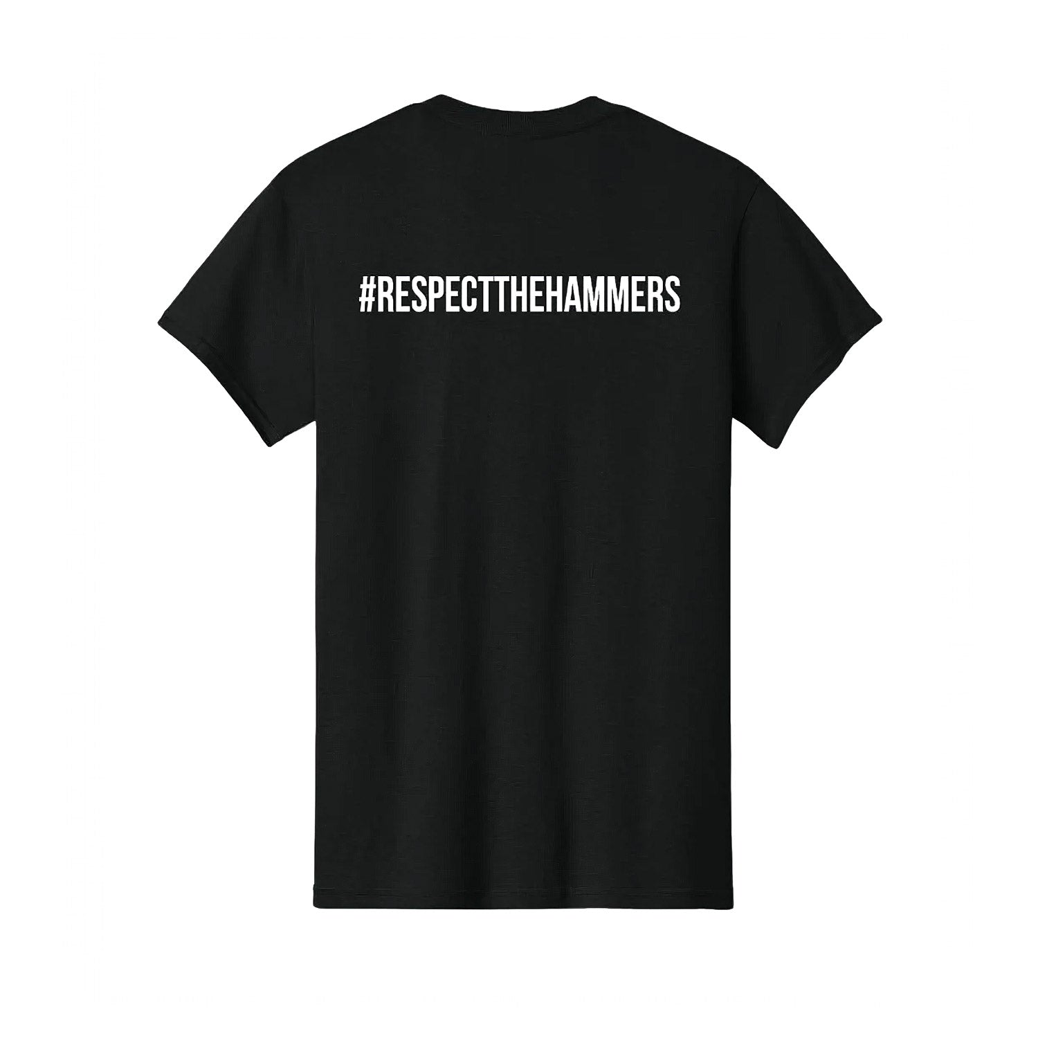 Men's Respect The Hammers Short Sleeve Tshirt - Black