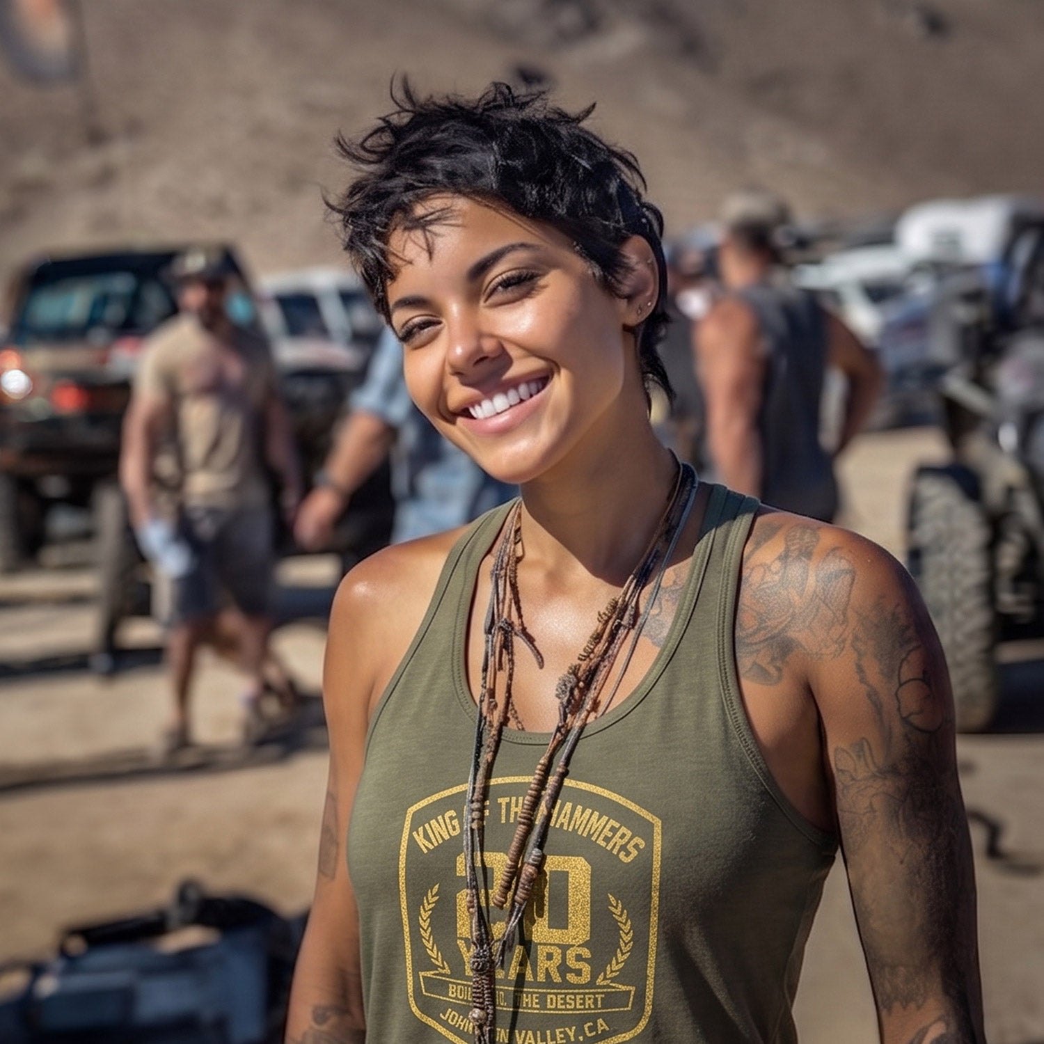 Ladies King of the Hammers 20th Anniversary Tank - Green