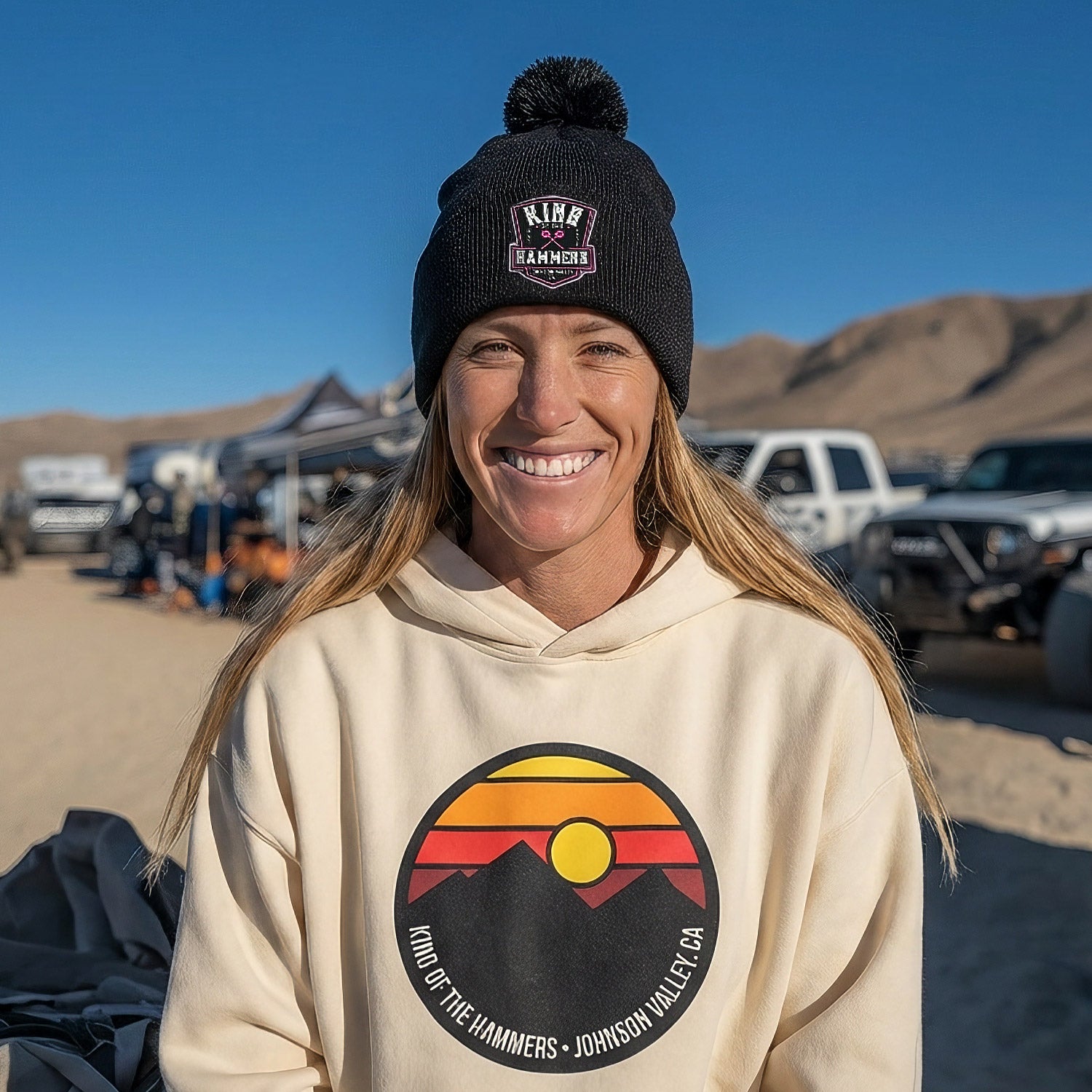 Ladies King of the Hammers Desert Circle Patch Hoodie