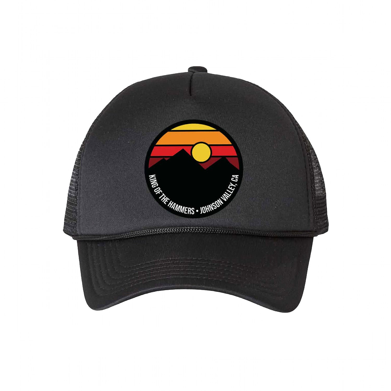 King of the Hammers Desert Patch Ponytail Trucker - Black