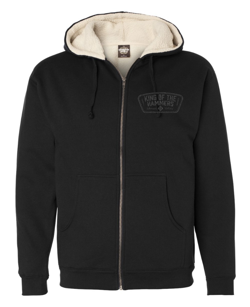 Men's King of the Hammers Sherpa Lined Zip Up Hoodie Sweatshirt