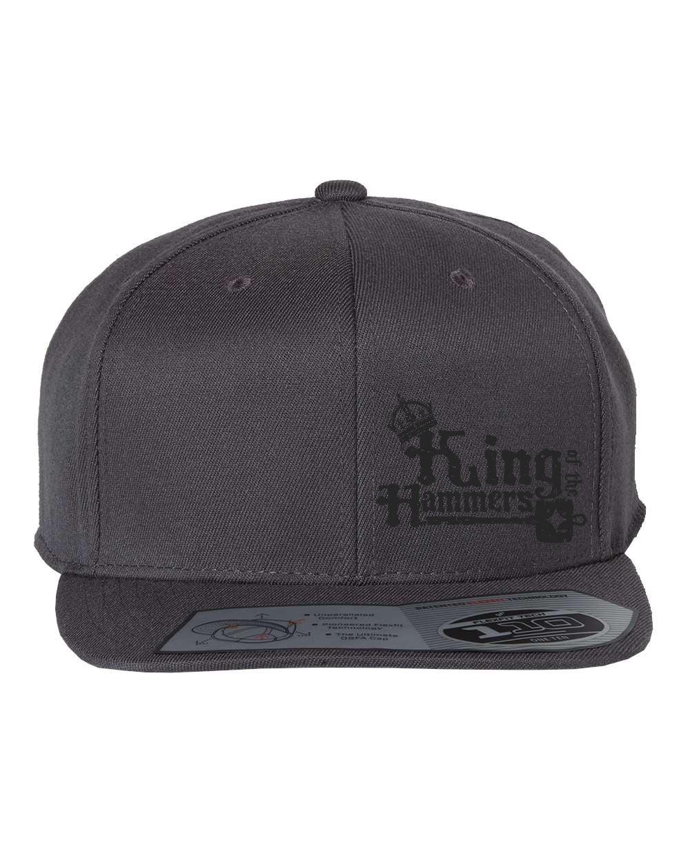 Men's King of the Hammers Undated Flatbill Snapback Hat - Gray on Gray