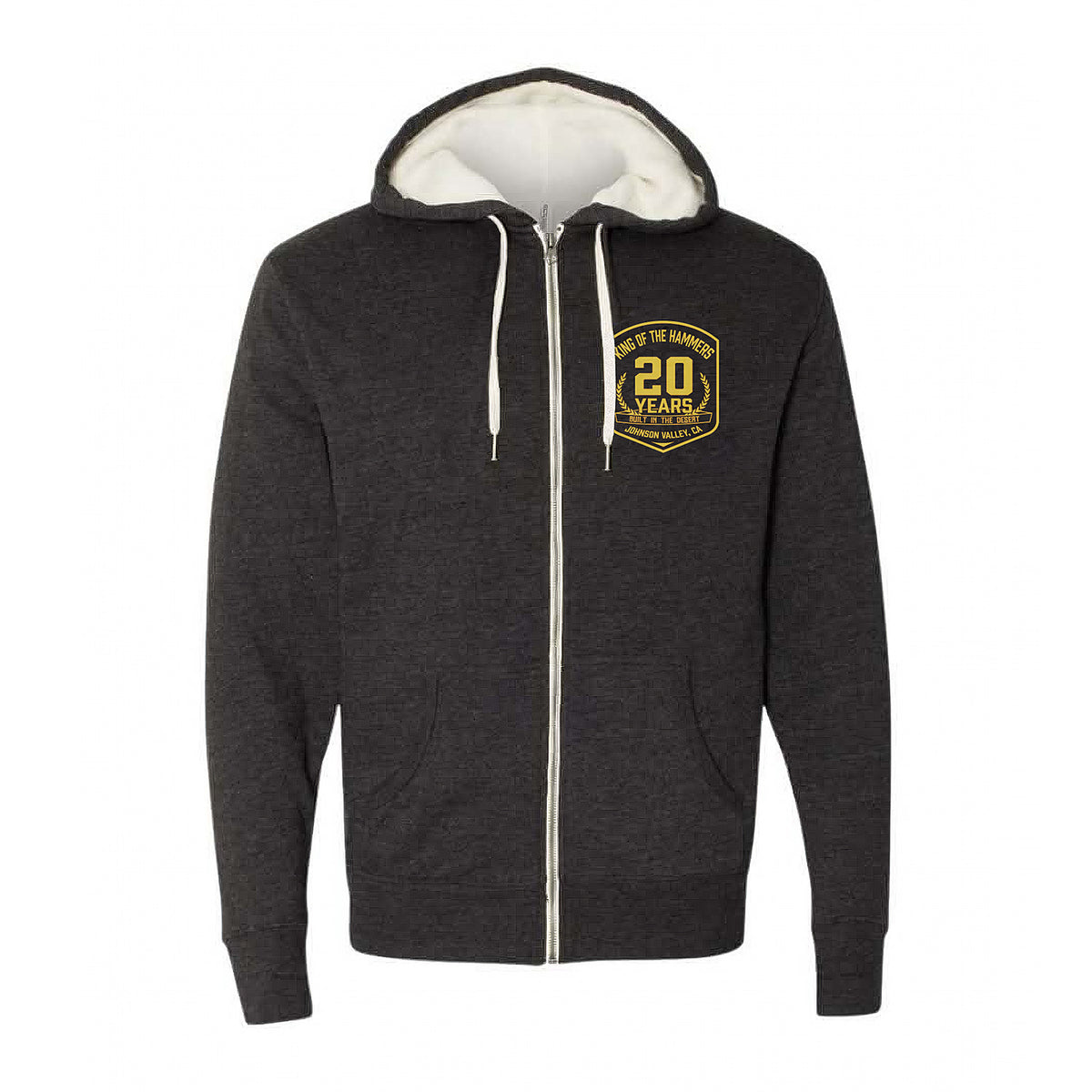 Men's King of the Hammers Sherpa Lined Zip Up Hoodie Sweatshirt