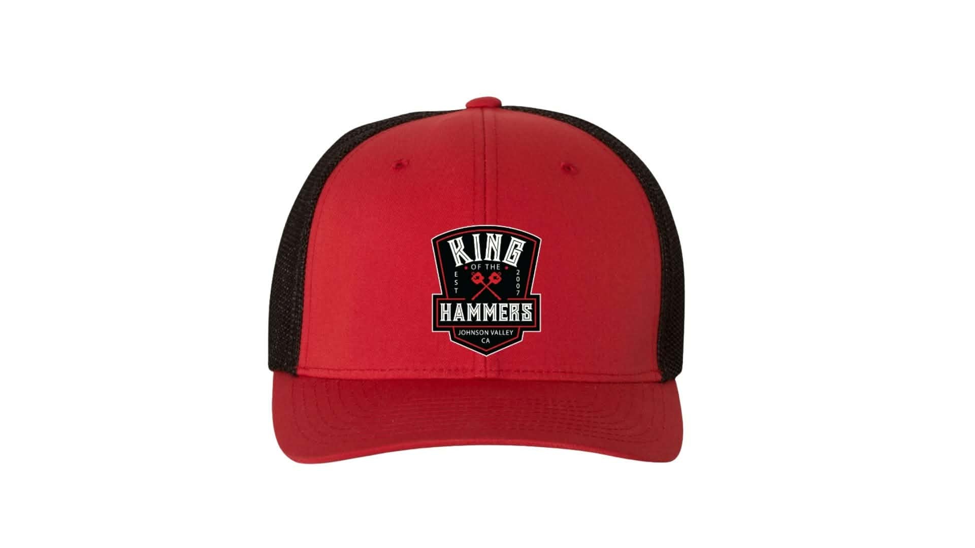 Men's King of the Hammers Est 2007 Flexfit Hat - Red/Black