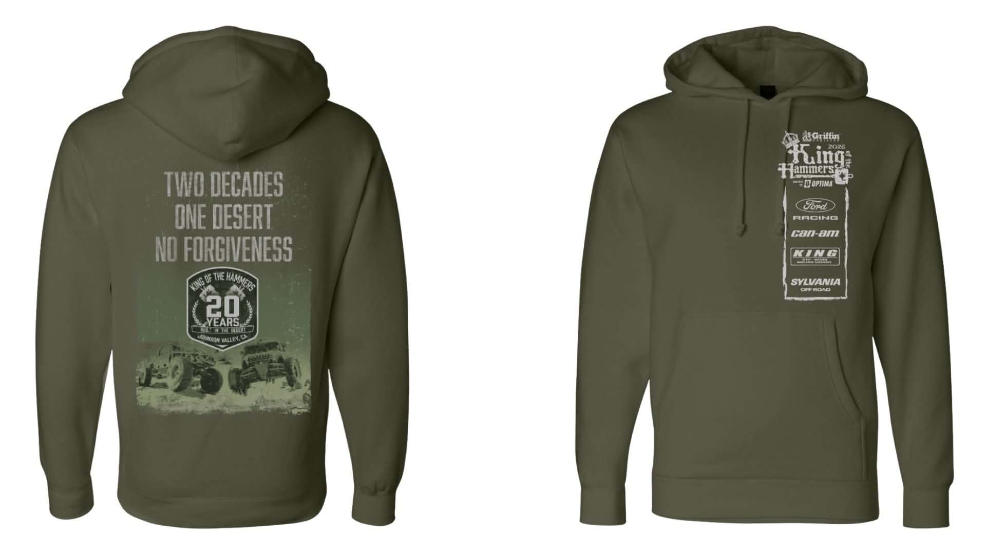 2026 Men's King of the Hammers Event Pullover Hoodie - Green