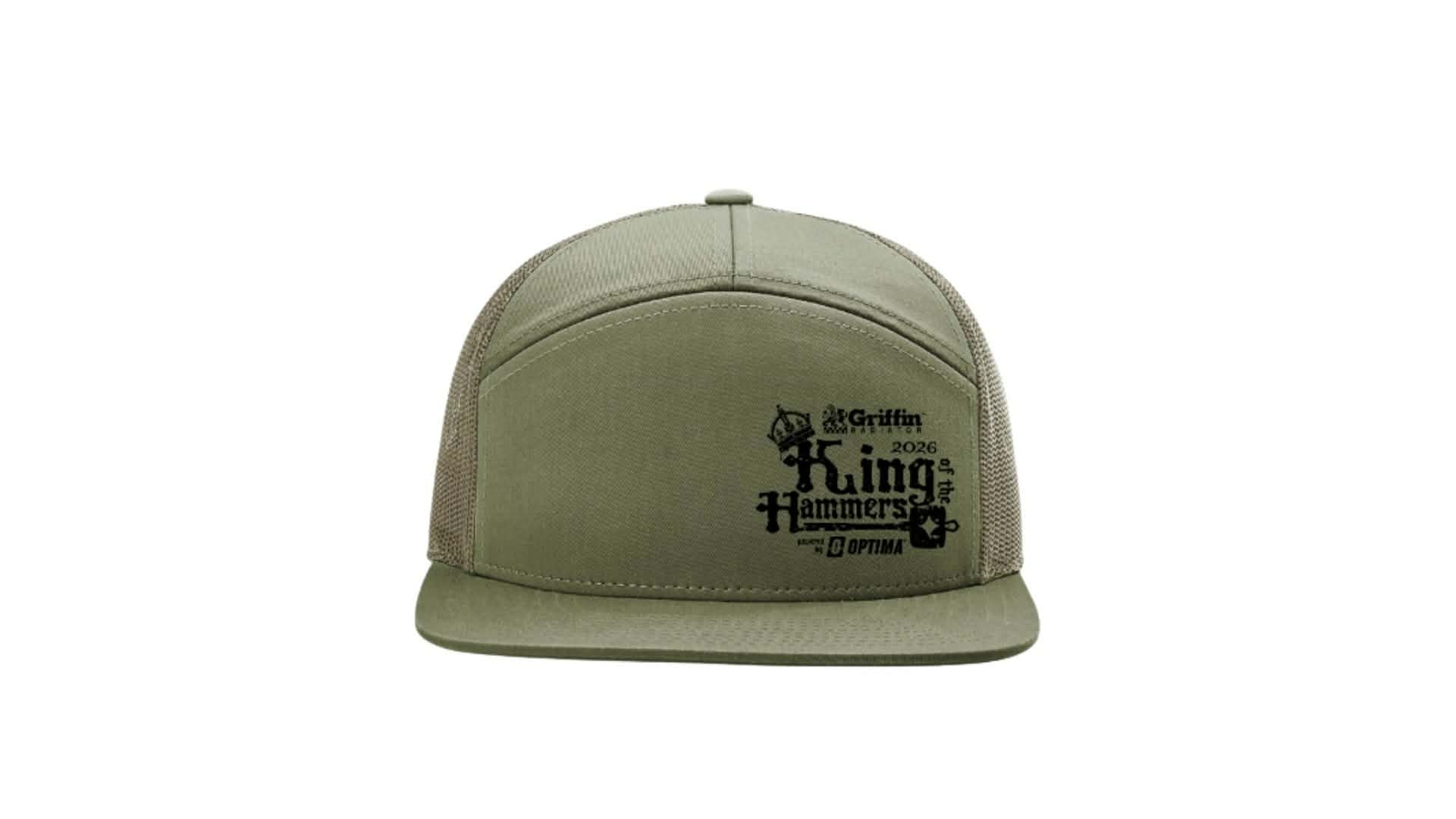 2026 Men's King of the Hammers Dated Flatbill Snapback Hat - Loden Green