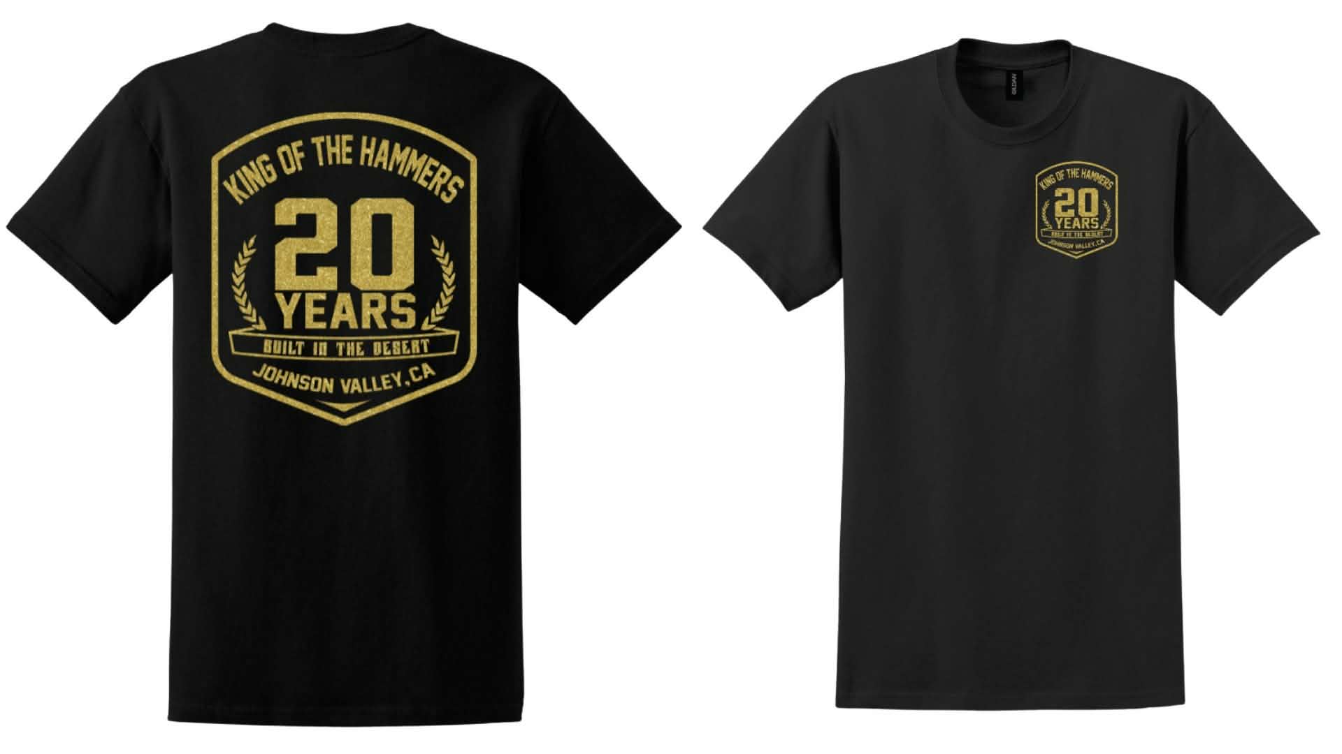 2026 Men's 20th Anniversary Short Sleeve Tshirt - Black