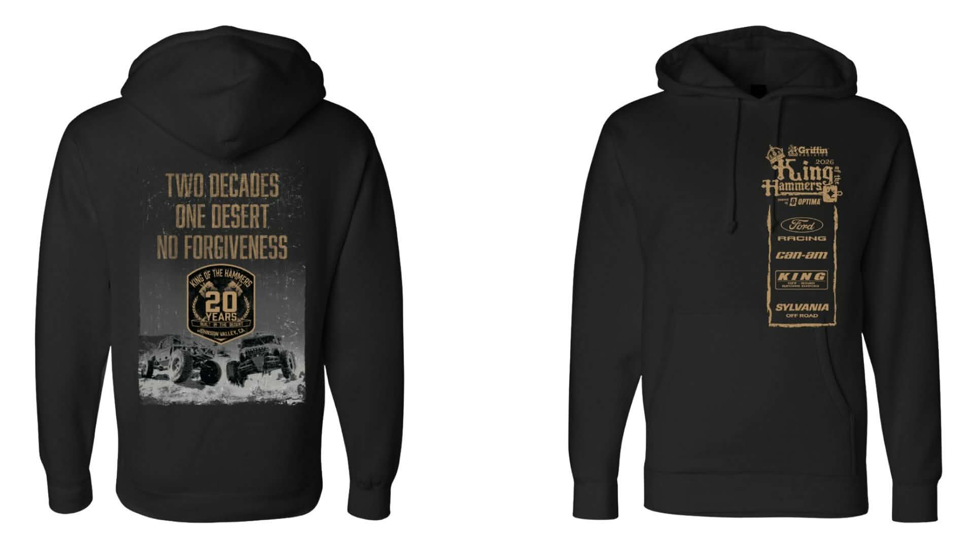 2026 Men's King of the Hammers Event Pullover Hoodie - Black
