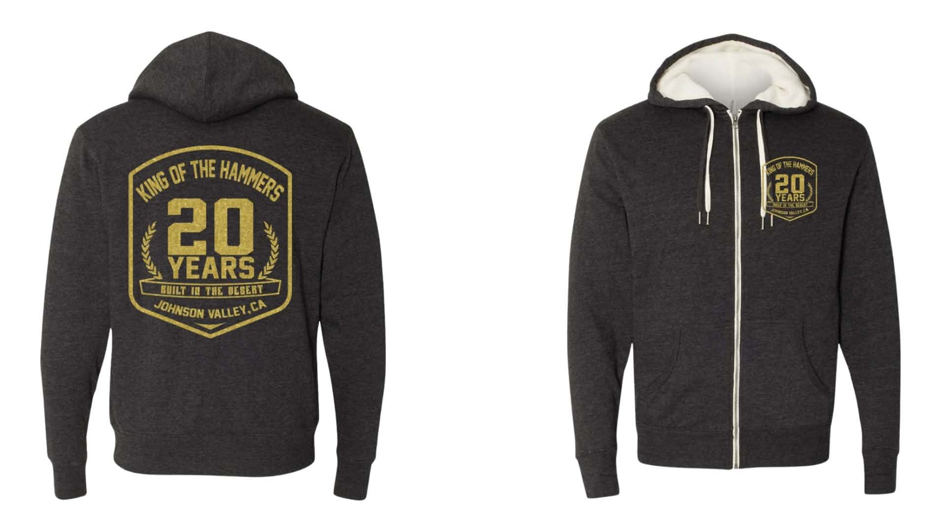 Men's King of the Hammers Sherpa Lined Zip Up Hoodie Sweatshirt
