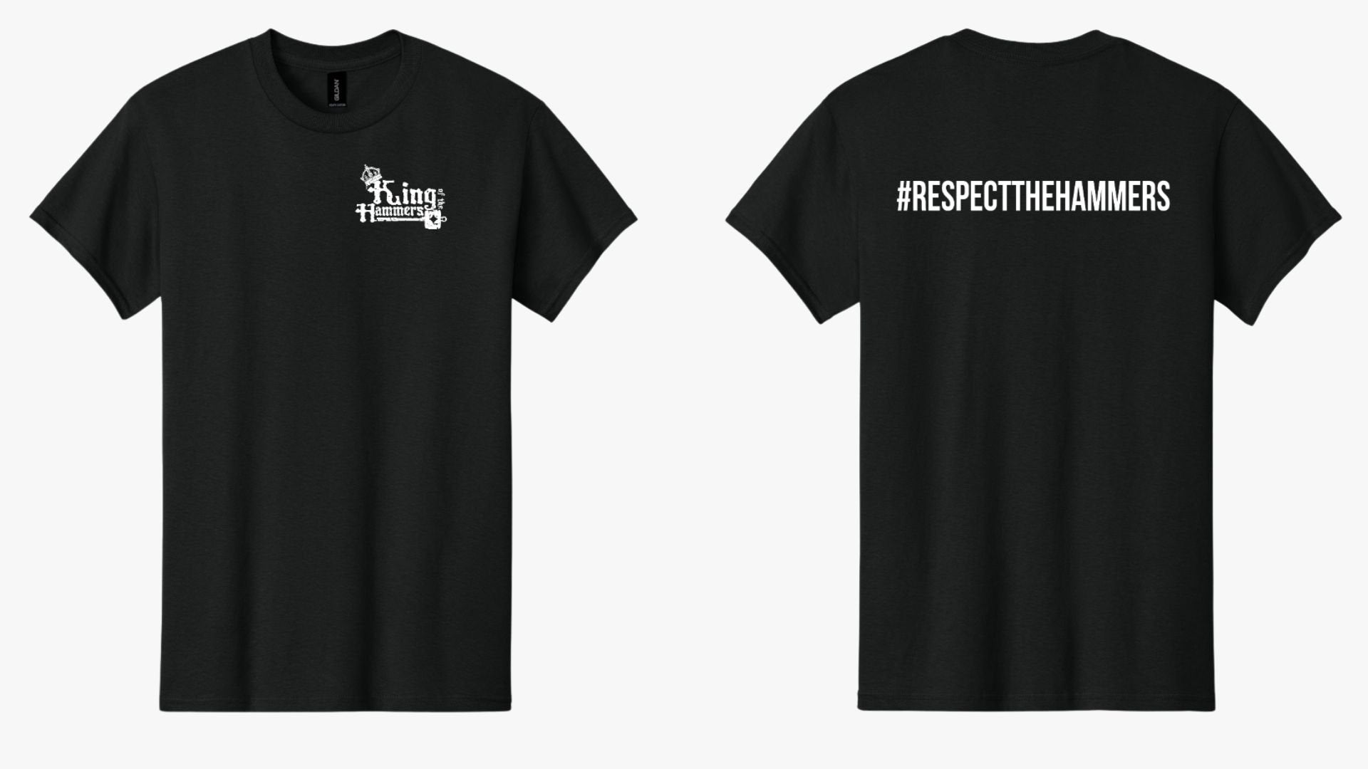 Men's Respect The Hammers Short Sleeve Tshirt - Black