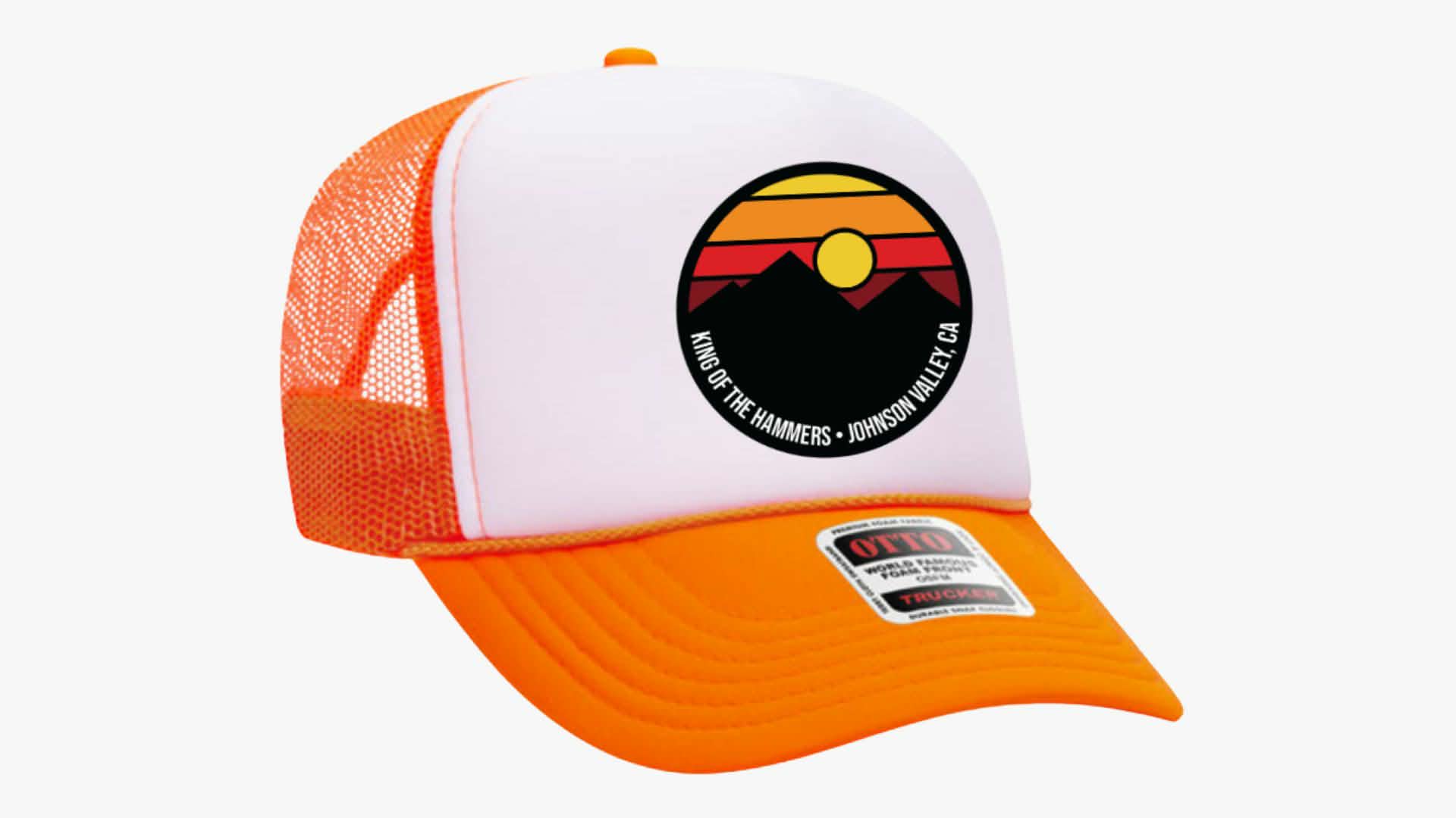 King of the Hammers Desert Patch Trucker - Orange/White