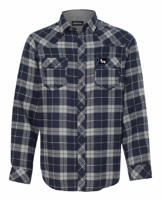 Men's King of the Hammers Flannel Shirt - Blue/Gray