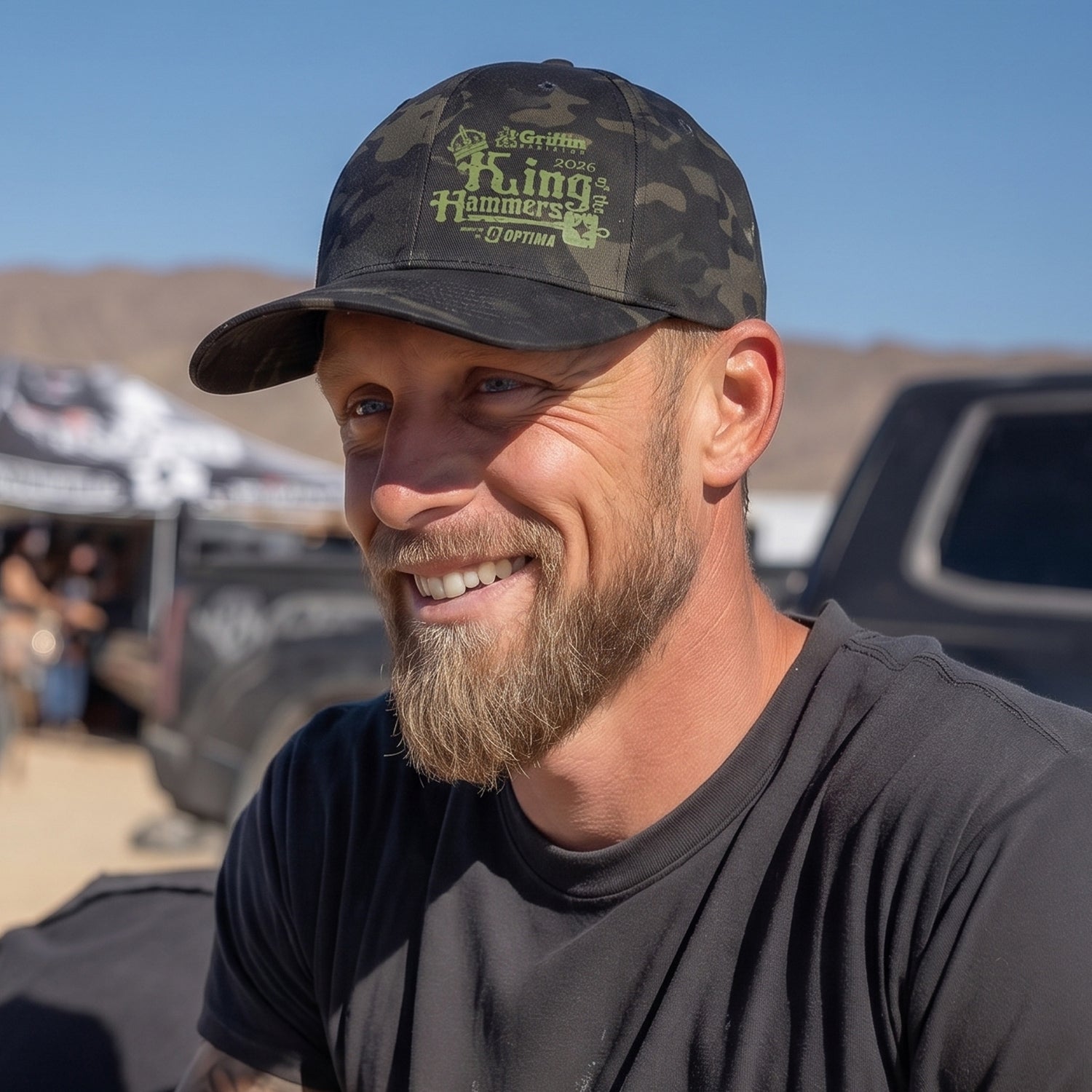 2026 Men's King of the Hammers Dated Black Multicam Flexfit Hat