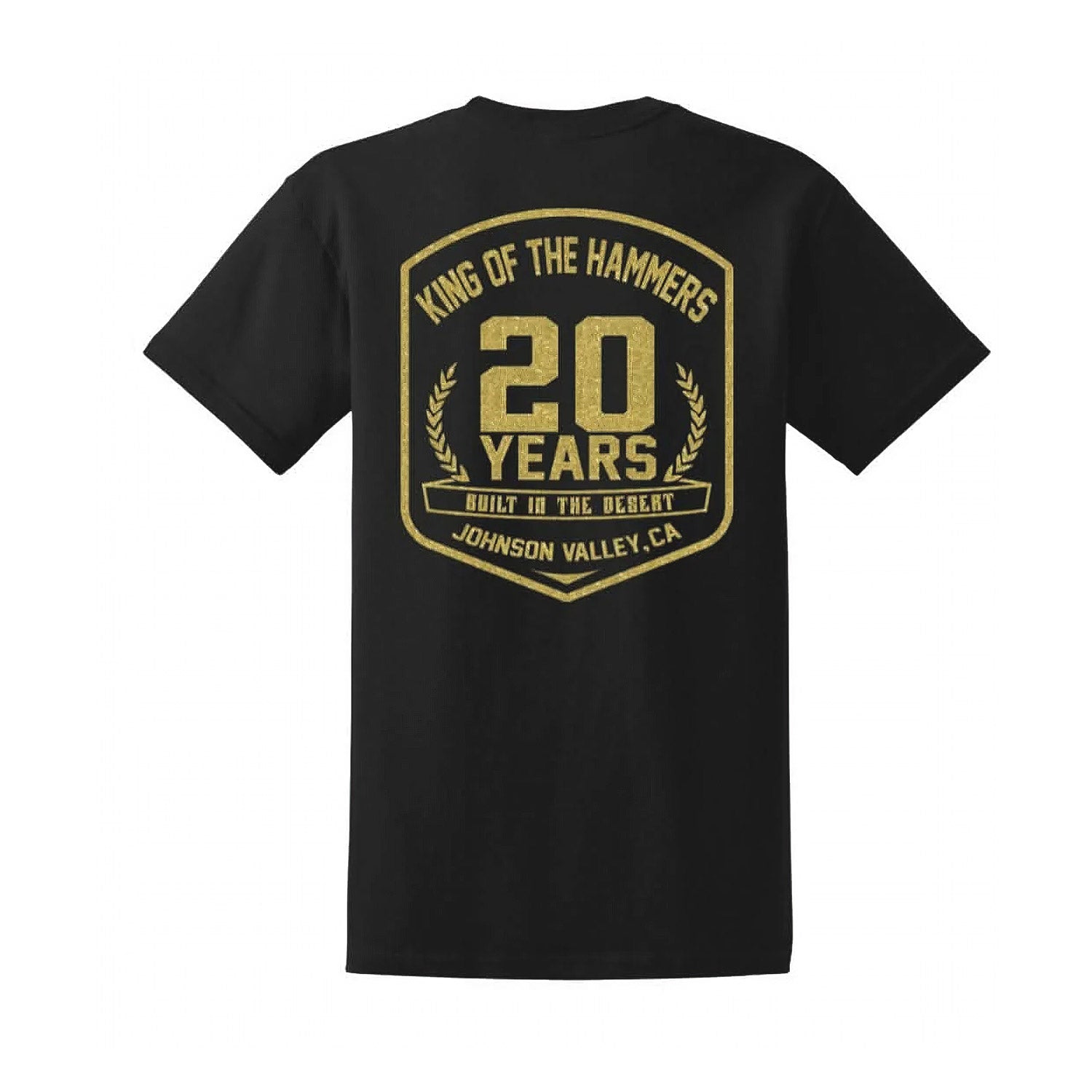 2026 Men's 20th Anniversary Short Sleeve Tshirt - Black