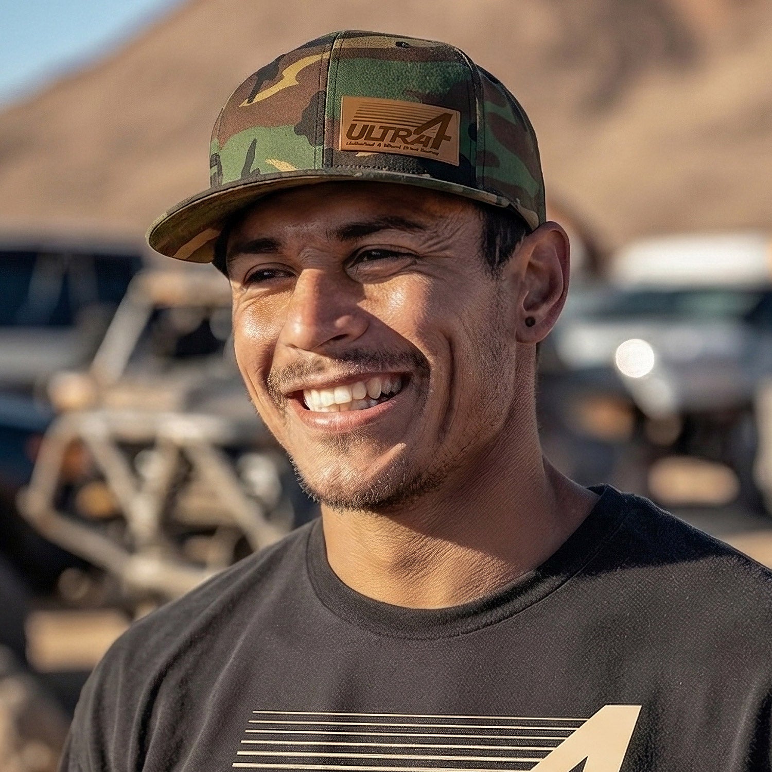 Men's Camo Ultra4 Patch Flatbill Snapback Hat