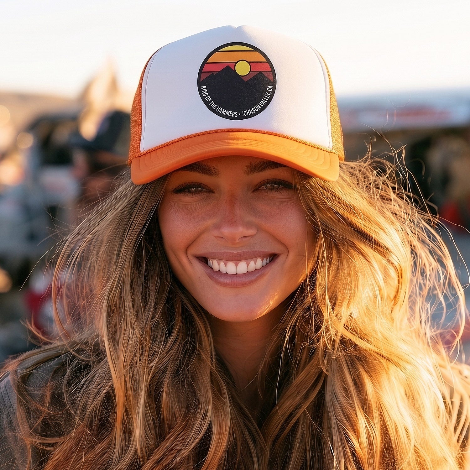 King of the Hammers Desert Patch Trucker - Orange/White