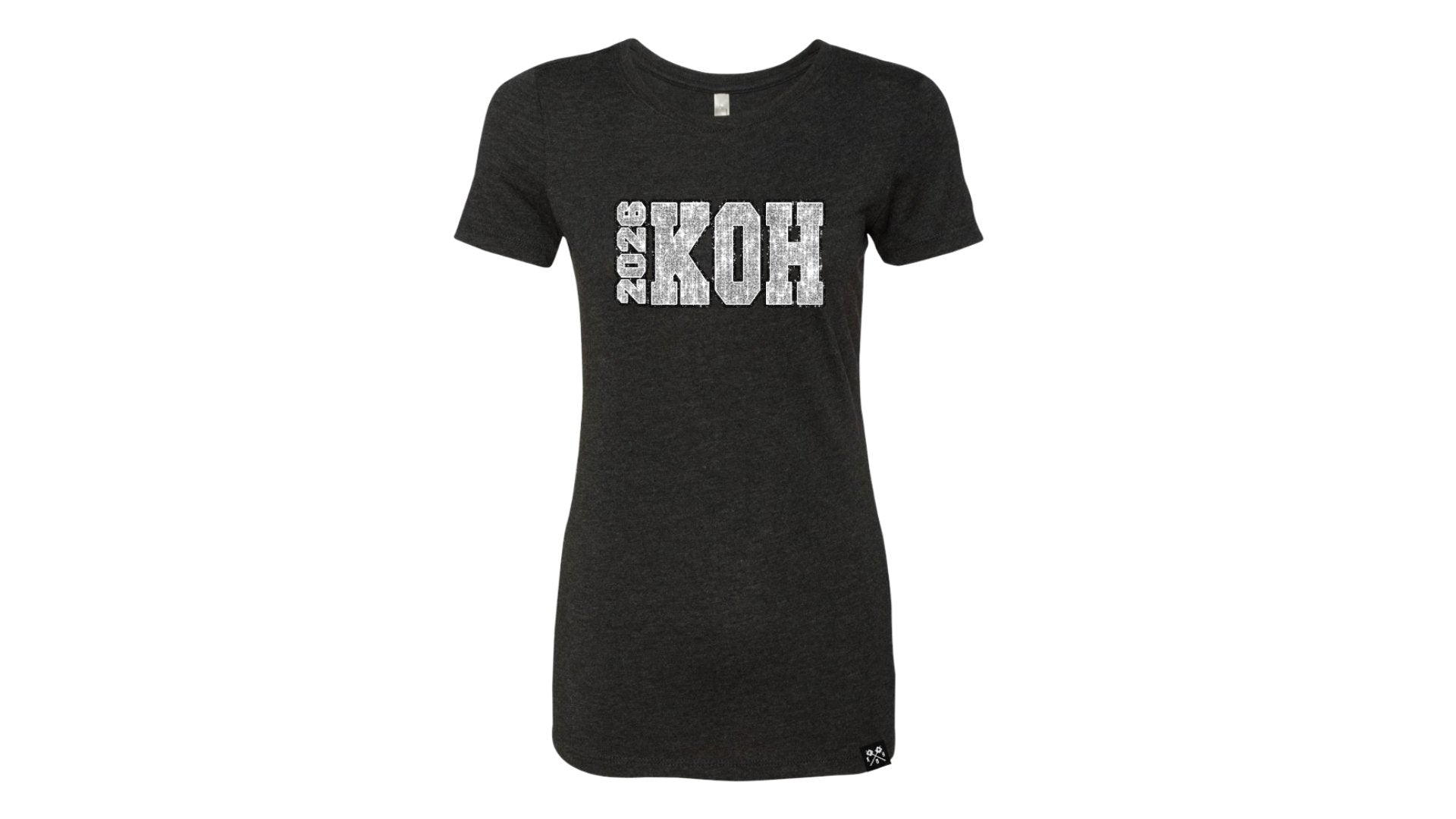 Ladies KOH 2026 Sequin Look Tshirt - Black