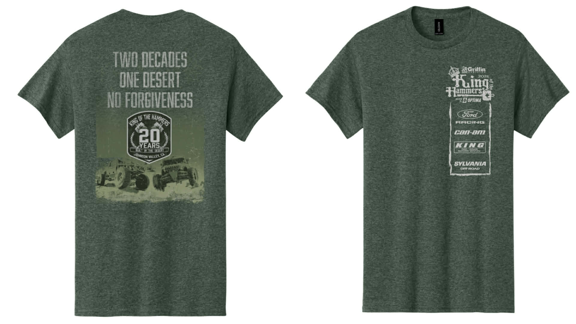 2026 Men's King of the Hammers Event Short Sleeve Tshirt - Green