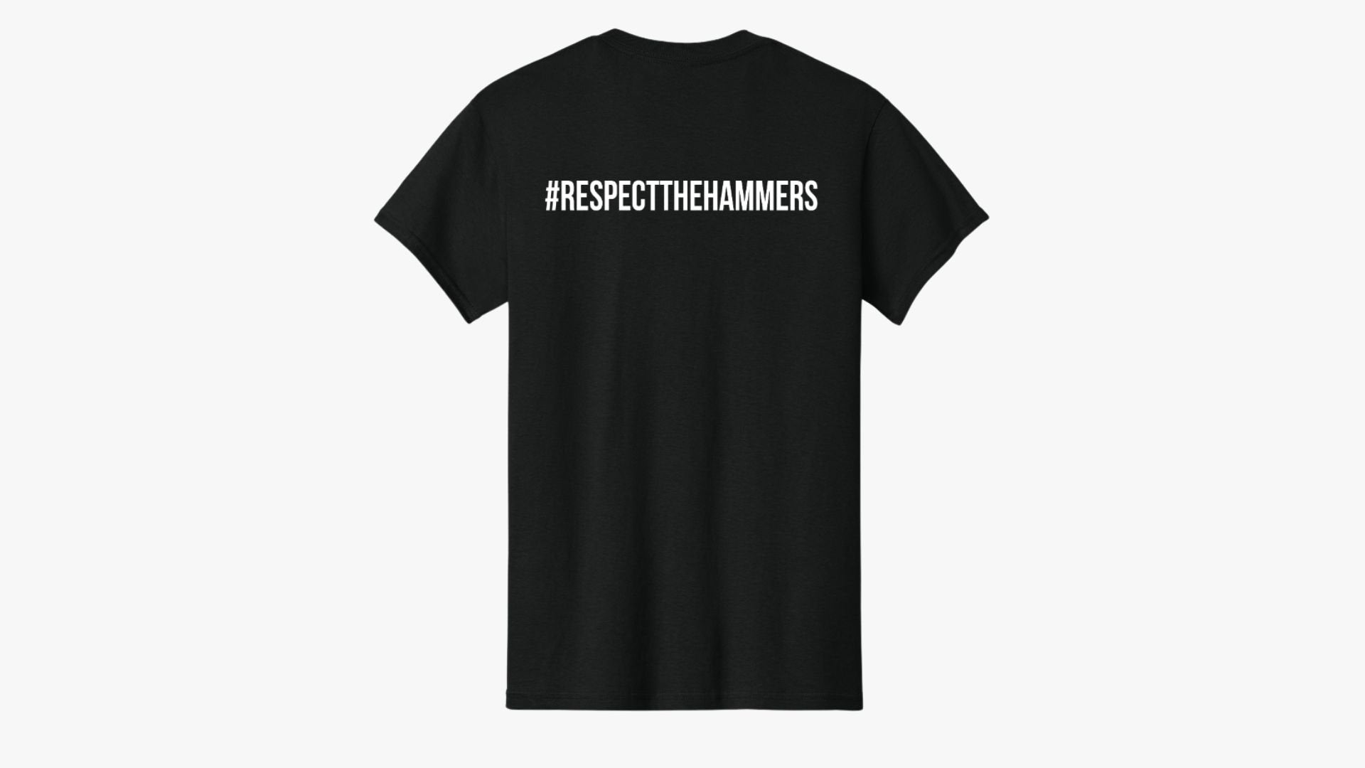 Men's Respect The Hammers Short Sleeve Tshirt - Black