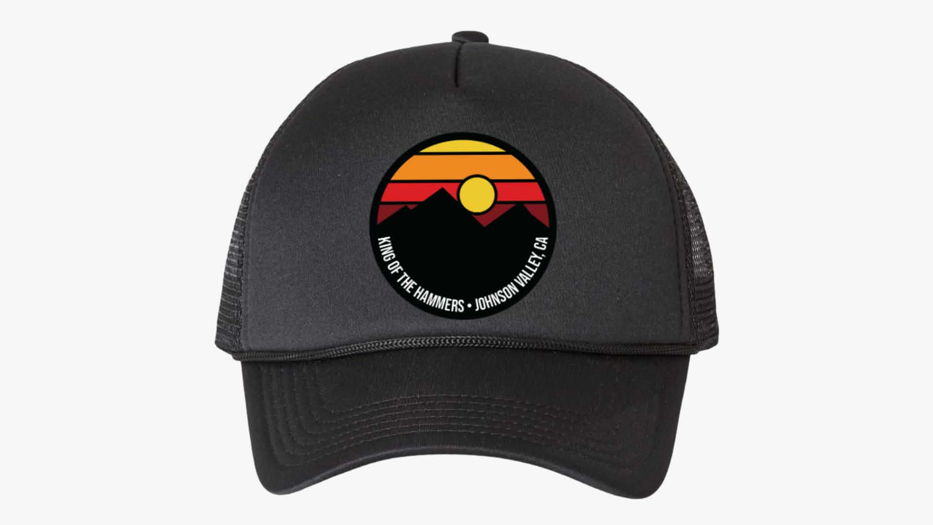 King of the Hammers Desert Patch Ponytail Trucker - Black