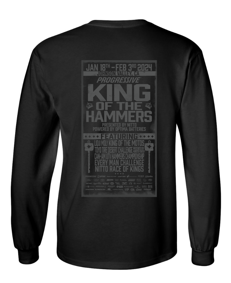 2024 Men's King of the Hammers Long Sleeve Event Tshirt