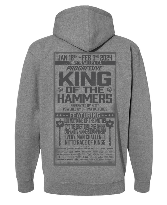 2024 Men's King of the Hammers Event Zip Hoodie