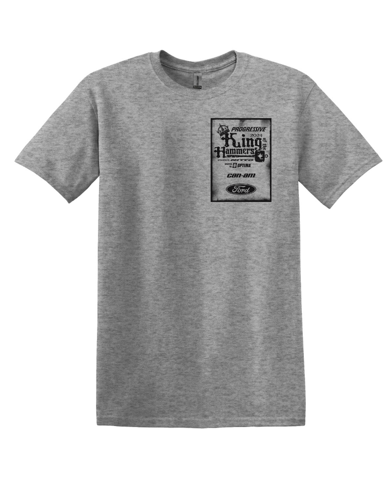 2024 Men's King of the Hammers Event Short Sleeve Tshirt - Gray